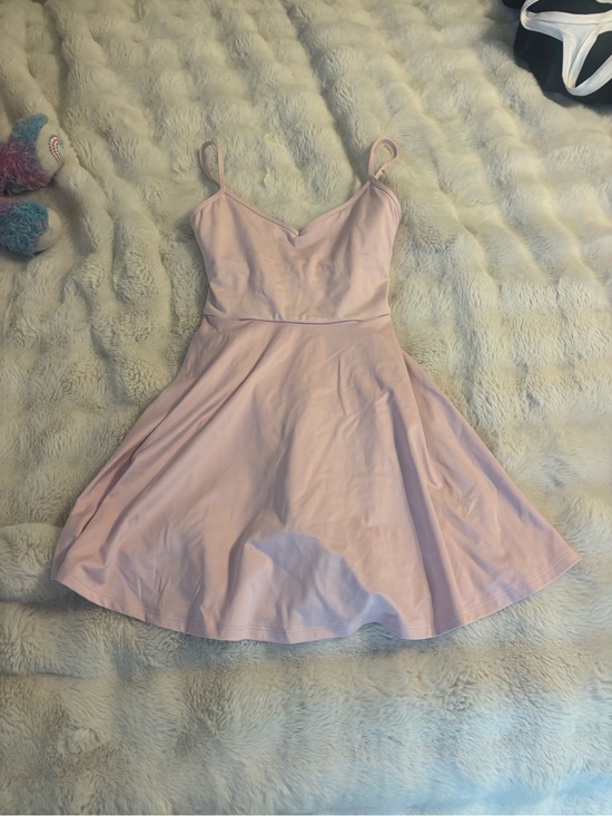 Gilly Hicks Dresses & Skirts - Gilly Hicks Light Pink Spaghetti Strap Fit & Flare Mini Dress